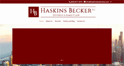 Desktop Screenshot of haskinsbeckerlaw.com